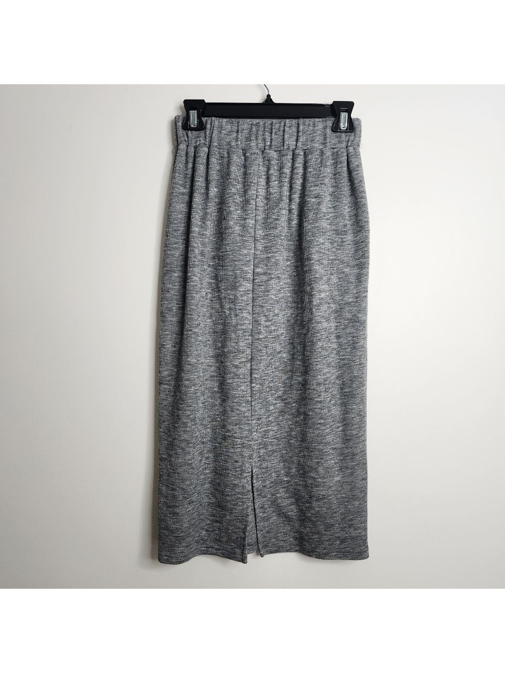 Smash + Tess Chelsea Heathered Grey Pull On Midi Length Pencil Skirt Size XS - Picture 5 of 11